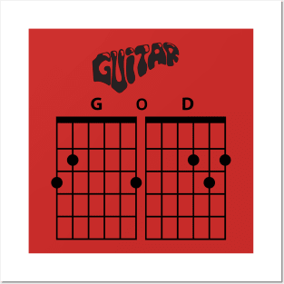 Guitar GOD I Posters and Art